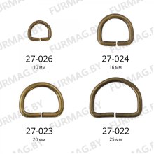 Полукольца 10/16/20/25 мм